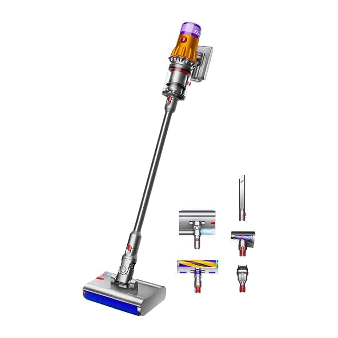 Dyson V12S Detect Slim Submarine Wet And Dry Hepa Filter Vacuum Cleaner, 1 Count, 350Ml, Yellow