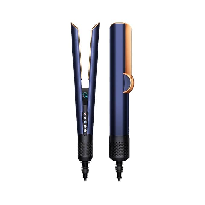 Dyson Airstrait Hair Straightener. Straightens Hair From Wet Or Dry - With Air. No Hot Plates, No Heat Damage (Prussian Blue/Rich Copper)