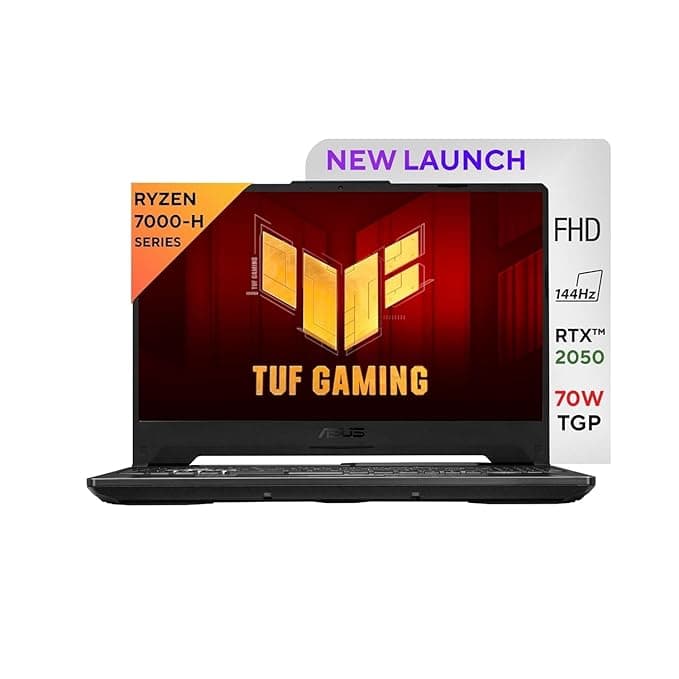 ASUS TUF Gaming A15, 15.'' (39.62cm) FHD 16:9 144Hz, AMD Ryzen 7 7435HS, Gaming Laptop (16 DDR5/512GB SSD/NVIDIA GeForce RTX 2050/Windows 11 Home/Graphite Black/2.30 Kg)