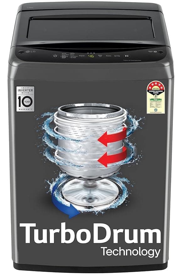 LG 7 Kg 5 Star Smart Inverter Technology Fully Automatic Top Load Washing Machine