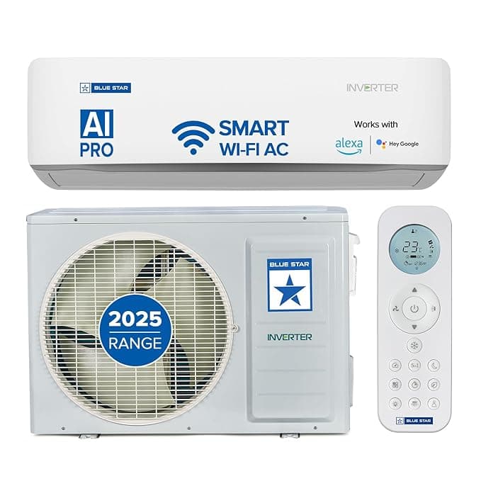 Blue Star 1.5 Ton 5 Star, 60 Months Warranty, Wi-Fi Smart Inverter Split AC