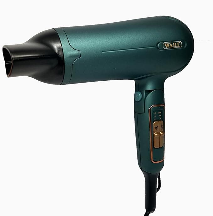 WAHL Rapid Air 2200 Watts Super Dry Hair Dryer with Secondary Thermal Fuse For Overheat Protection and Cool Shot| Wedding Gift | Powerful Drying with Less Heat | For Men and Women | Foldable Hair Dryer - Travel Friendly